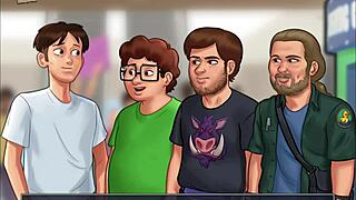 In Summertime Saga 155, erotic adventures unfold in anime style