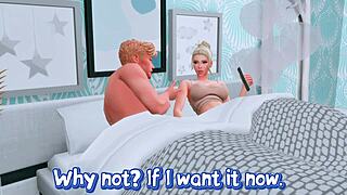 futanari girlfriend arranges hard anal for cheating wife while husband watches in sims 4 hentai.