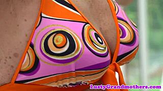 uh, granny got banged hard doggystyle, so wild!