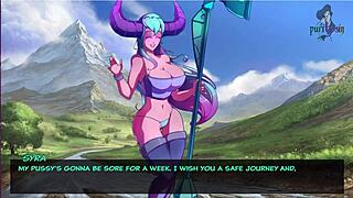 Legend of Elmora Part 3! Rough Sex Against the Rocks with Big Tits!