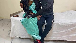 Sexy Horny Brunette Girl Riding Cock Intensely in Bedroom