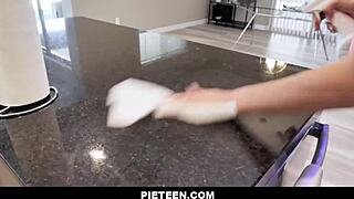 emma hix nails it with blonde teen licking in tanned scene