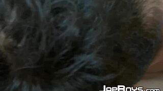 watch as the young japanese man fingers his lover and gives him a blowjob