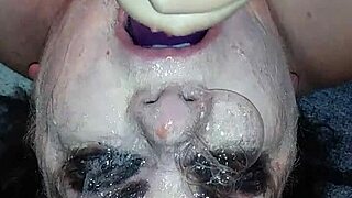 Ms. TL enjoys her throat play with toys