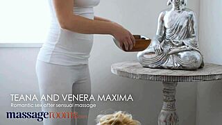 Wow, romantic pussy eating for natural teen lesbian Teana!