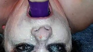 Ms. TL enjoys her throat play with toys