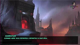 Legend of Elmora Part 3! Rough Sex Against the Rocks with Big Tits!