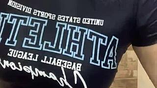 Bridgette B Bends Over for a Session with Young Stud in Cowgirl and Riding Positions