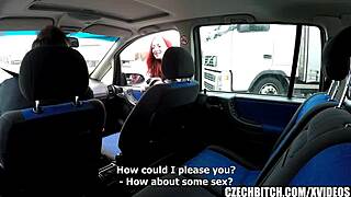 red goddess performs blowjob, doggystyle, and cowgirl riding like a true whore