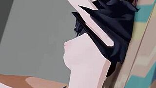 Kazusa Beast in 3D hentai.