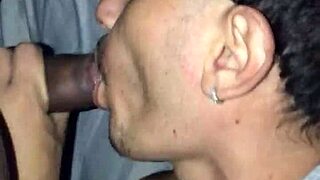 Black Guy From West Zone Pounds My Mouth With His Big Cock Until He Cums
