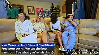 Two Nurses Give Aria Nicole Multiple Orgasms In Hospital Research!