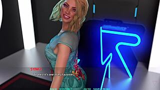 Movie Night With Cute Busty Blonde