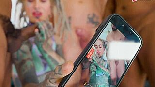 I lick and gag on monster cock hungrily