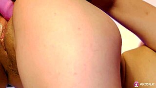 anime girl rihanna black cums hard with pink toy