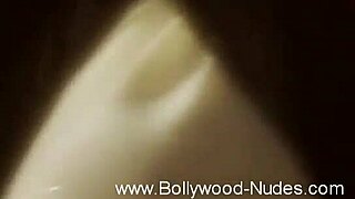 Sexy Asian Brunette Dancing Completely Naked, Teasing Erotically by the Warm Crackling Fire