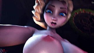 the queen's secret adventures with elsa frozen in this cartoon story.