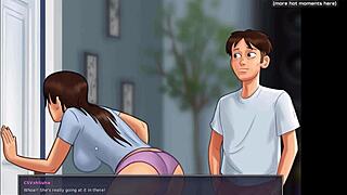 Mature Milf Breastfeeds Intensely In Summertime Saga Gameplay.