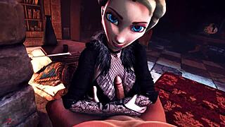 the queen's secret adventures with elsa frozen in this cartoon story.