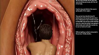 In episode 42 of Oh Small 18+ Gesture, the 3D cartoon characters engage in intimate sexual encounters.