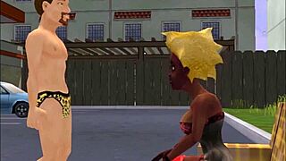 Bonetown Vacation starts with a wild 3some. A whore and wife clash on holiday!