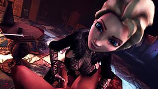 the queen's secret adventures with elsa frozen in this cartoon story.