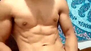 In this gay scene, my face gets revealed as cum covers my big ass from a monster cock.