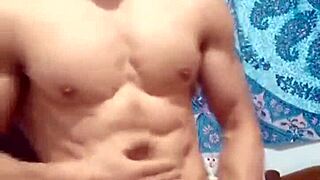 In this gay scene, my face gets revealed as cum covers my big ass from a monster cock.