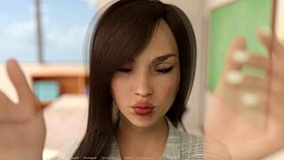 欲望回音游戏展示剃毛逼手指插入，第2集第9部分。脱内裤搞性感自慰！