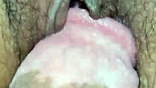 Latina milf couple close up on ass and small tits