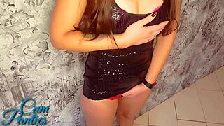 Cum on my panties before we hit the nightclub.