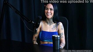 Compilado da Evelyn Buarque on Preliminares Podcast with Bia Hot on Sheer Red