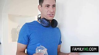 christie stevens deepthroats her stepson's big cock into wet pussy