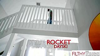 Horny stepsister rides cock doggystyle after blowjob!