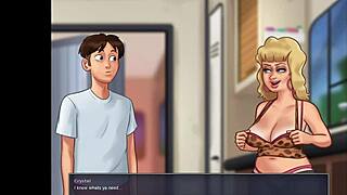 Super Busty Stepmom Gets Fucked Hard by Horny Dude in Summertime Saga