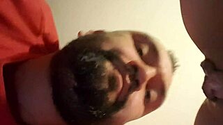 My latina freak licks my big cock and sucks it deep.