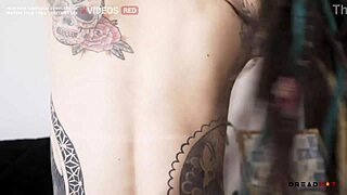 latina babe with dreads gets anal creampie from german guy