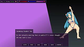 Horny Slut Exposes Big Tits In Hentai Class Scene