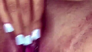 Old Cuckold Watches Wife's Wet Pussy Masturbated By Prostitute.