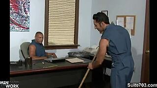 gay cleaning guys fucking in the office with big cocks
