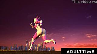 Big Titty Futanari Femdoms Deliver Facial And Creampie With Big Dick Robots