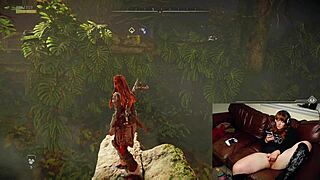 British redhead masturbates on webcam with dildo