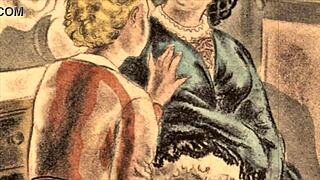 Look at these vintage erotic drawings, so unique!  