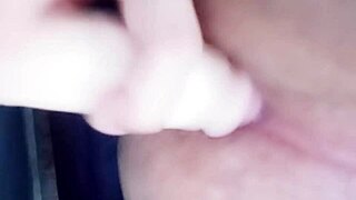 Blonde milf with gigantic tits feels wet orgasm from rough daddy fucking