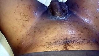 Shaving my neighbor's cock and balls, then sucking it