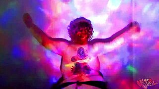 Is this bbw goddess teasing with her dance and oil?