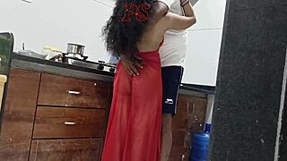 rohit had hardcore sex with soni in the kitchen while ajay was at office.