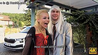 this hunt4k babe gets nailed by a magician who makes her hubby a cuckold, pretty wild