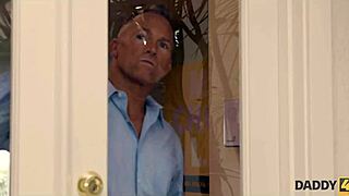 Great chick fucks seasoned mature man in daddy4k scene