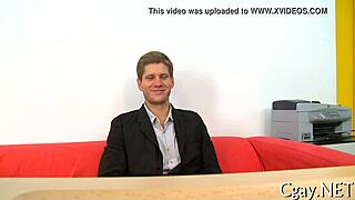 two guys having intense anal sex in a casual setting